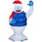 6.5ft. Airblown® Inflatable Christmas Bumble in Blue Puffer Vest